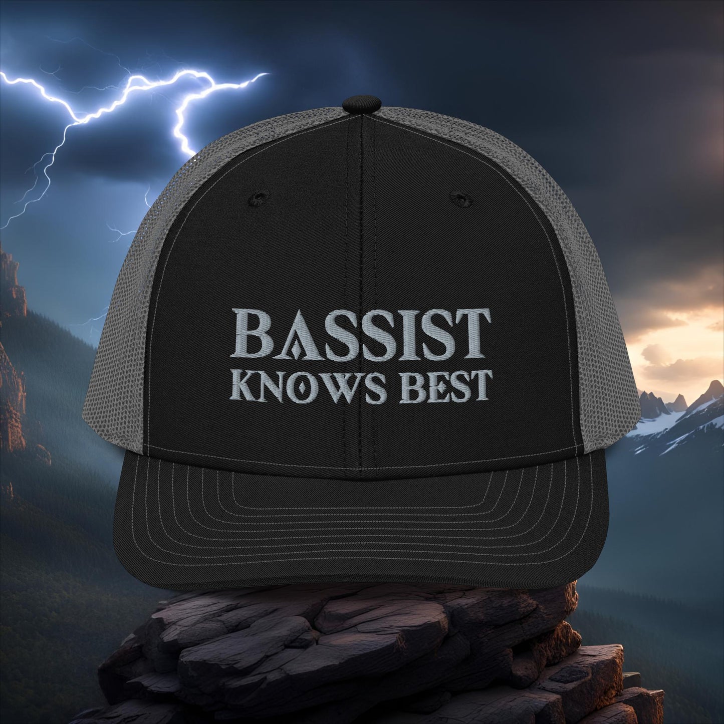 BASSIST KNOWS BEST TRUCKER CAP